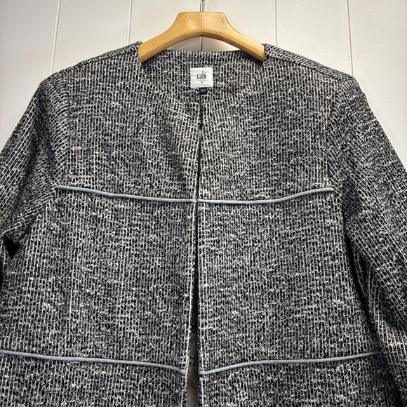 Cabi The Times Womens Old Money Career Hook & Eye Duster Jacket Size M #5299 - Picture 8 of 9
